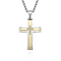 Lant Brooks GoldSilver Cross Steel