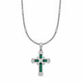 Lant Brooks GreenWhite Diamonds Cross