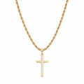 Lant Brooks Rope Classic Cross 14K Plated