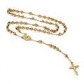 Lant Brooks Rosary Placat Aur 14K Real