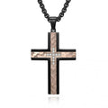 Lant Brooks RoseGold Gothic Cross Veneto