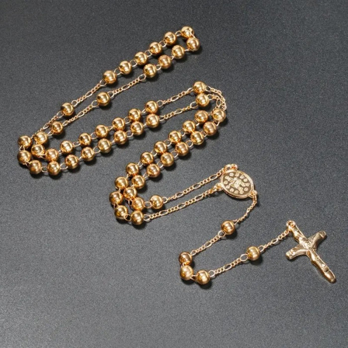 Lant Brooks Rozariu Gold Cross