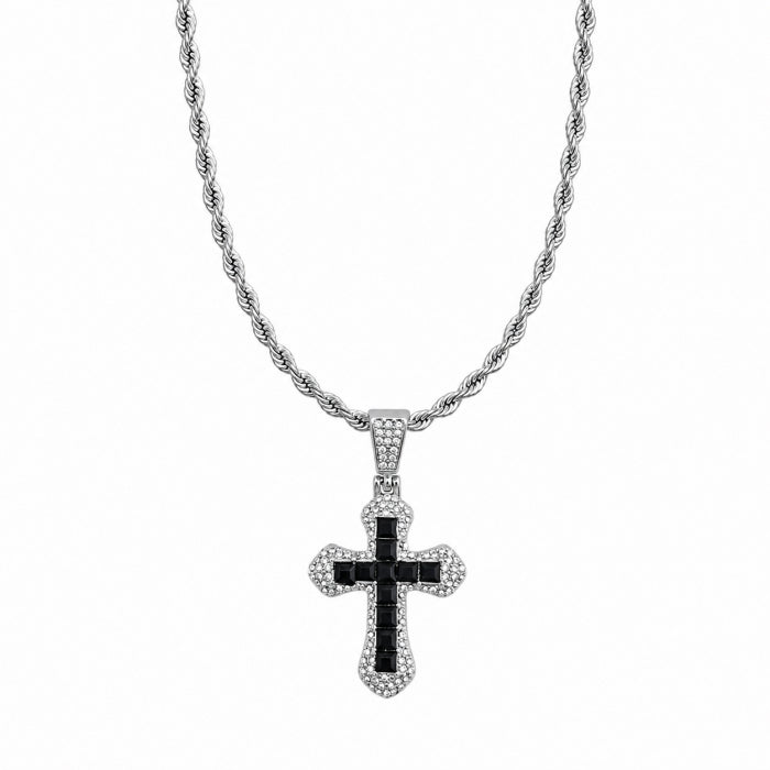 Lant Brooks Small Tennis Cross BlackWhite
