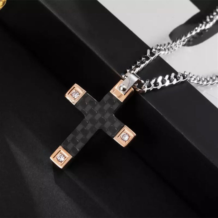 Lant cu pandantiv Brooks Diamond Cross