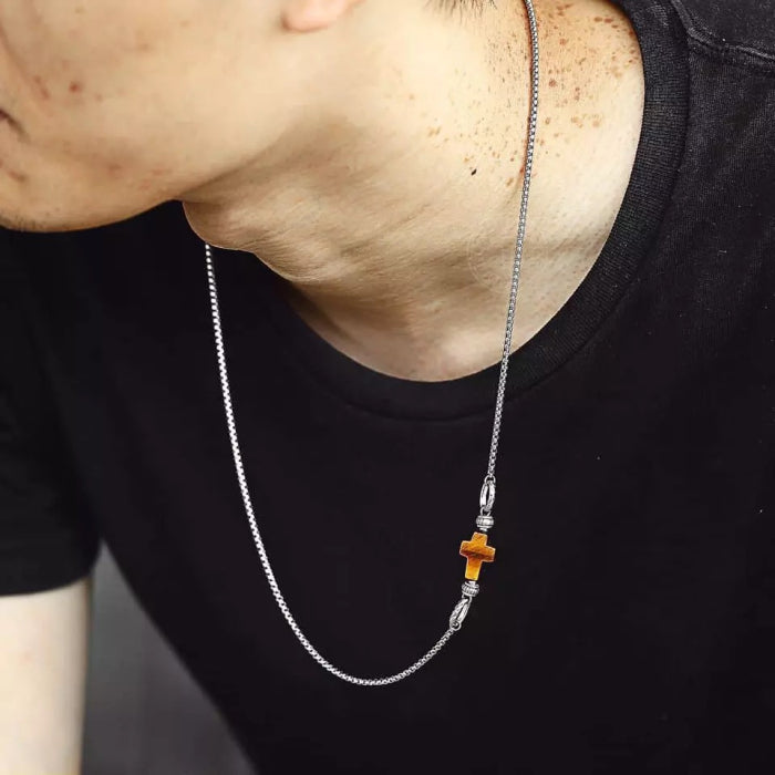 Lant cu pandantiv Brooks Stone Cross