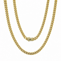 Lant Cuban Monaco Gold 14K Plated 6 MM / 55 CM