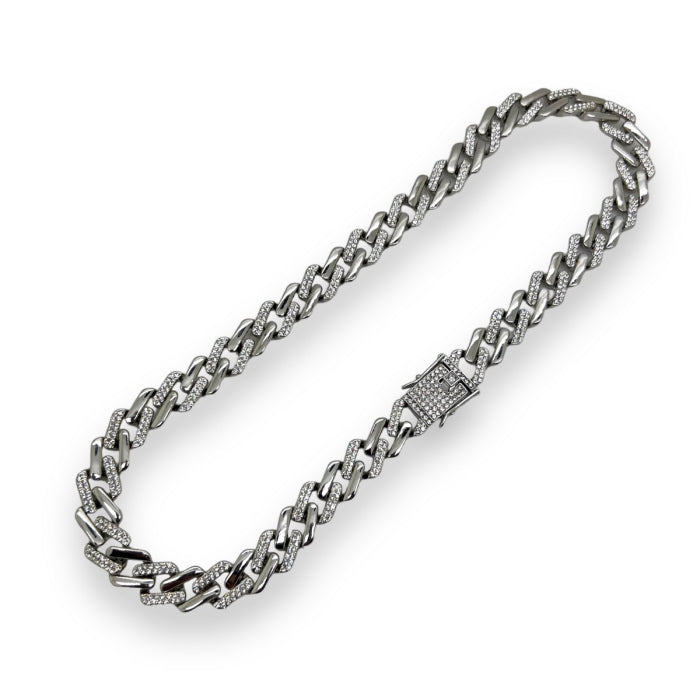 Lant Cuban Silver Diamonds