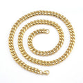 Lant Gold Cuban Stainless Steel 8 mm