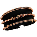 Luxury Set 3 Rose Gold 14K Brooks Bracelets