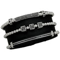Luxury Set 3 Silver Brooks Bracelets