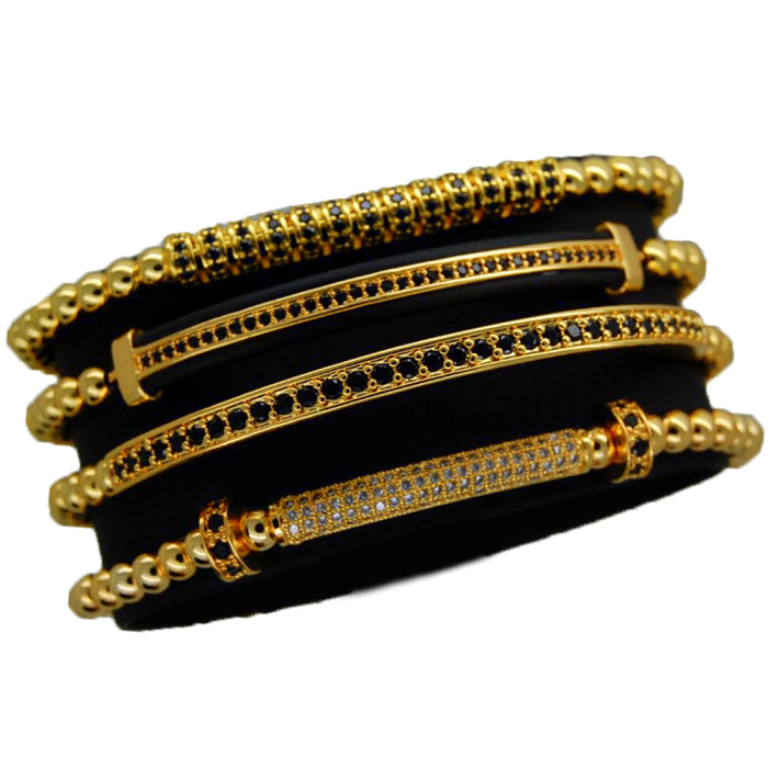 Luxury Set 4 Gold 14K Brooks Bracelets