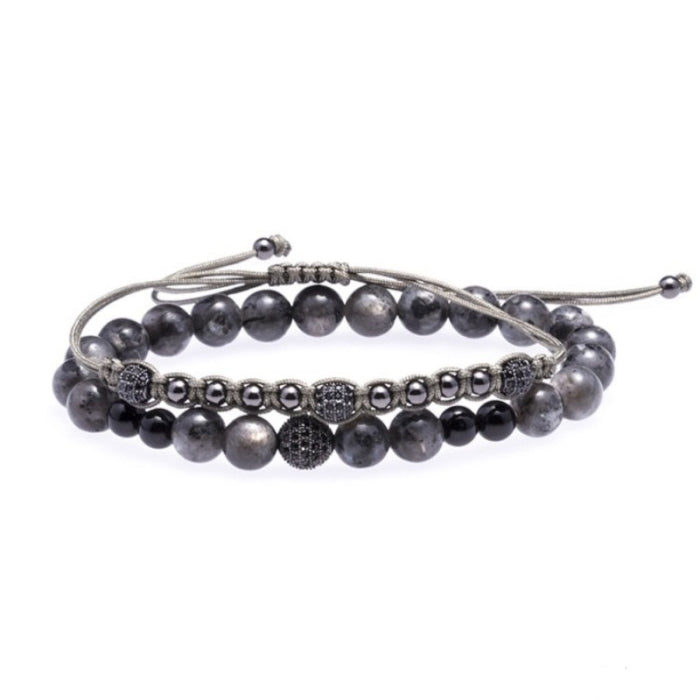 Set 2 Bratari Brooks Gray Agate Windsor