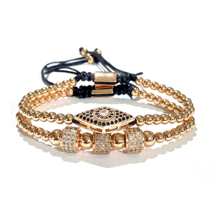 Set 2 Bratari Brooks Rose Gold Eye