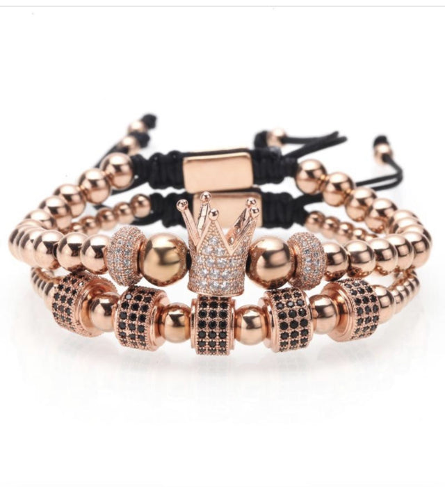 Set 2 Bratari Brooks RoseGold Imperator
