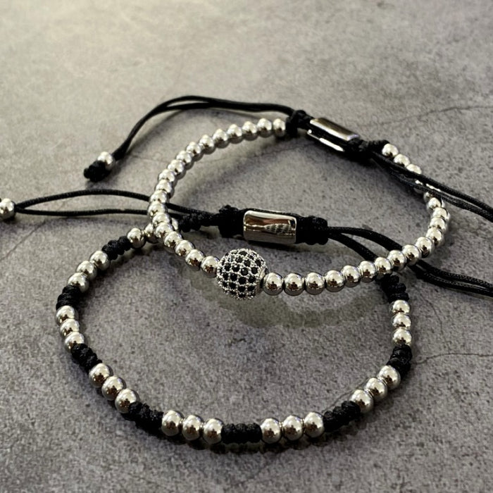 Set 2 Bratari Brooks Silver Knit