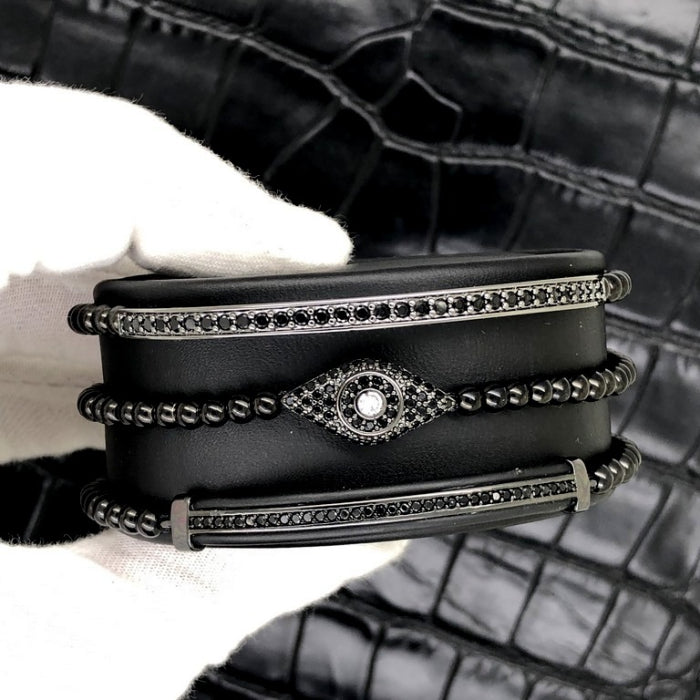 Set 3 Bratari Brooks Black Eye Zircon