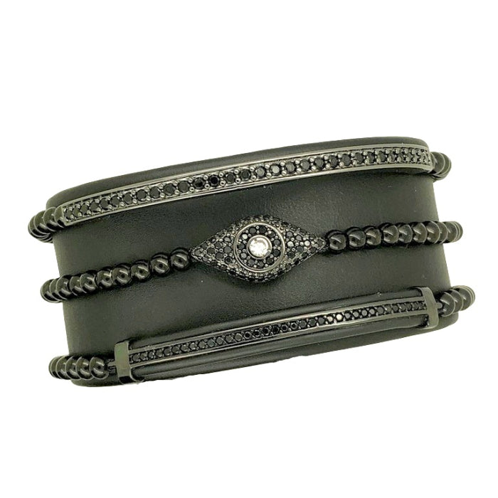 Set 3 Bratari Brooks Black Eye Zircon