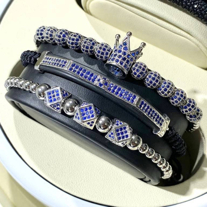 Set 3 Bratari Brooks Blue Imperial Zircon