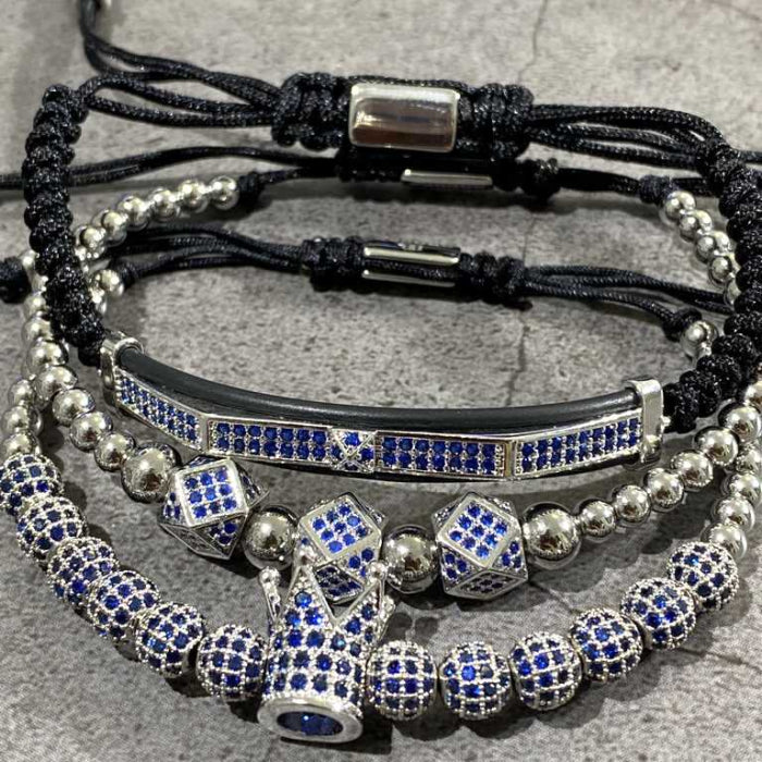 Set 3 Bratari Brooks Blue Imperial Zircon