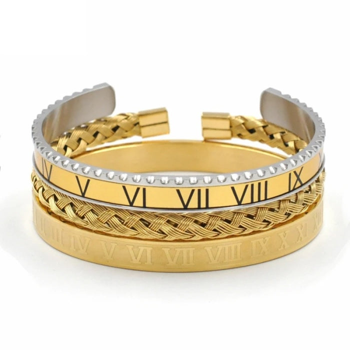 Set 3 Bratari Brooks Gold Bangles