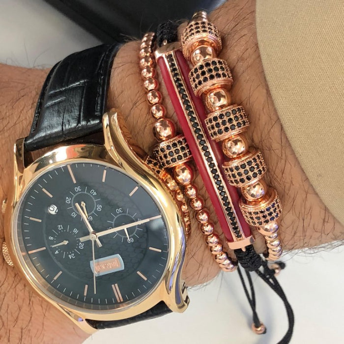 Set 3 Bratari Brooks Rose Gold Louviere