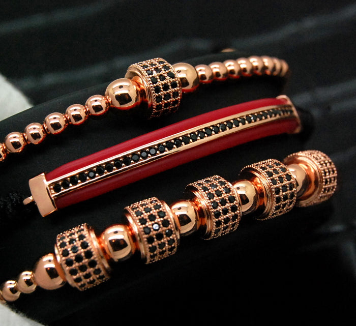 Set 3 Bratari Brooks Rose Gold Louviere