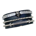 Set 3 Bratari Brooks Silver Skull
