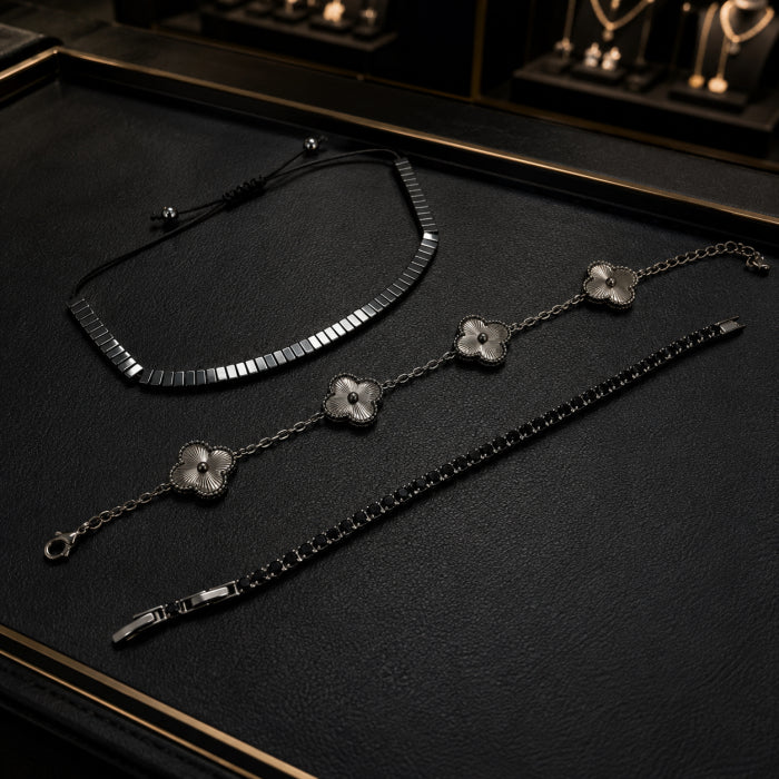 Set 3 Bratari Full Black Matorah Fusion