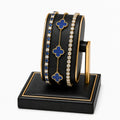 Set 3 Bratari Tennis Imperial Blue Gold