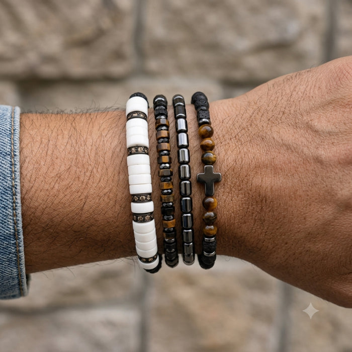 Set 4 Bratari Brooks Black Men Thuran