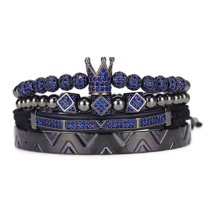 Set 4 Bratari Brooks Blue Imperial Zircon BLACK