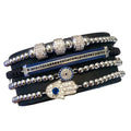 Set 4 Bratari Brooks Blue Zepphir Crystals