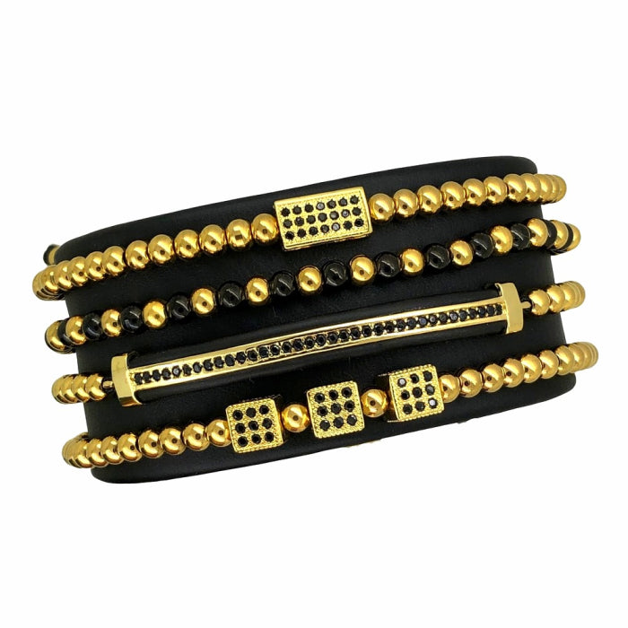 Set 4 Bratari Brooks Gold Boca Tenore
