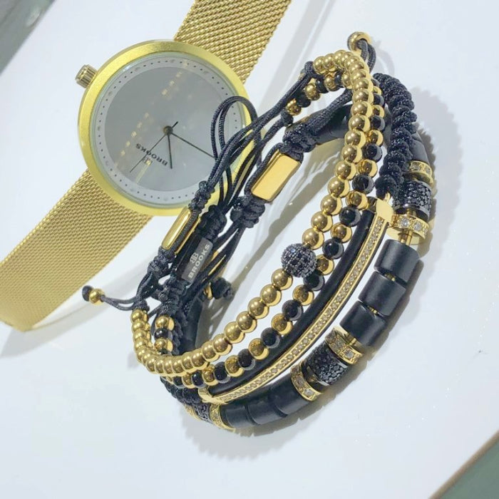 Set 4 Bratari Brooks Gold Luxury Major