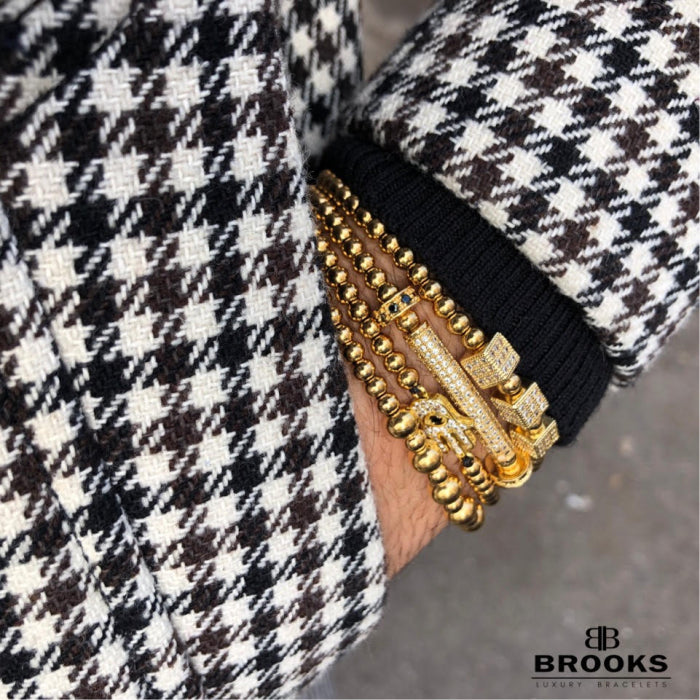 Set 4 Bratari Brooks Luxury Gold Rosario