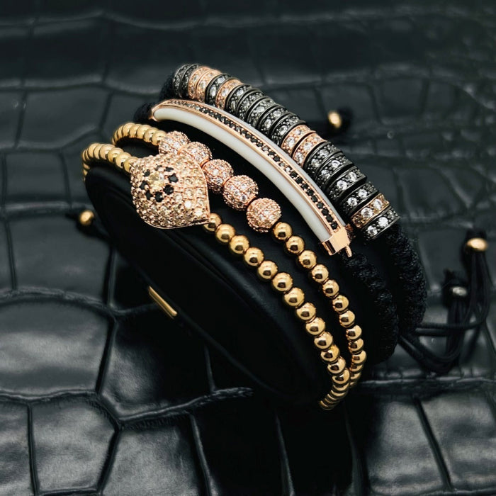 Set 4 Bratari Brooks RoseGold Pure