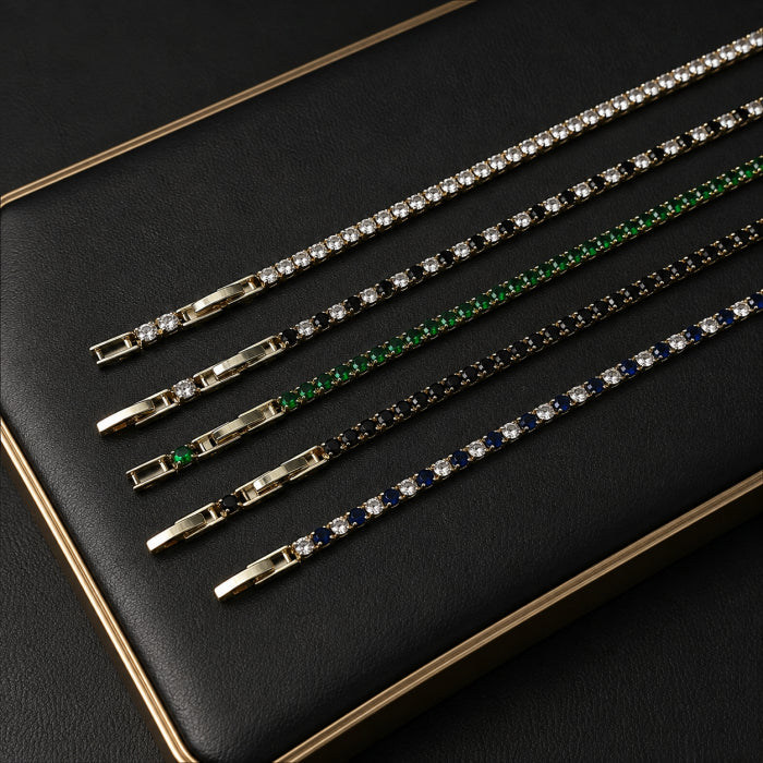 Set 5 Bratari Tennis Gold 3 MM / 20 CM