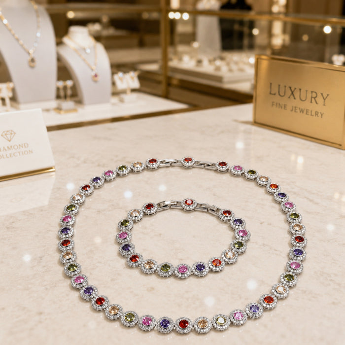 Set Angelic Rainbow Diamonds 10 MM