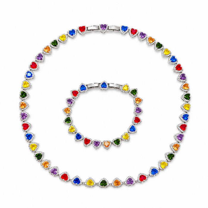 Set Angelic Rainbow Hearts Diamonds 10M
