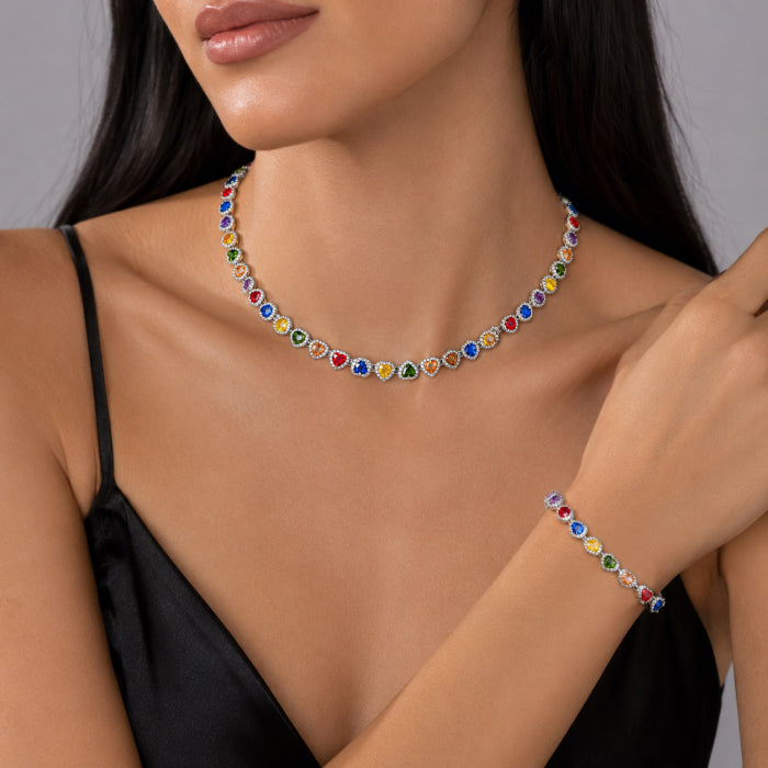 Set Angelic Rainbow Hearts Diamonds 10M