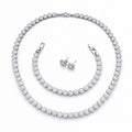 Set Bijuterii Angelic Silver Full Diamonds 8 MM