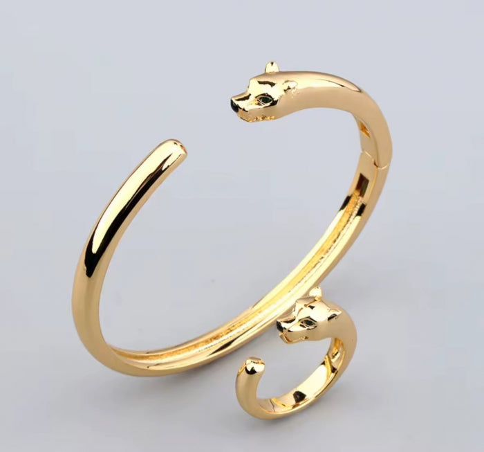 Set Bratara-Inel Gold Classic Gatopardo