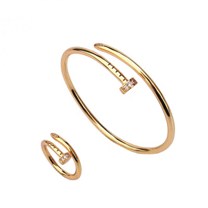 Set Bratara-Inel Gold Classic Nail