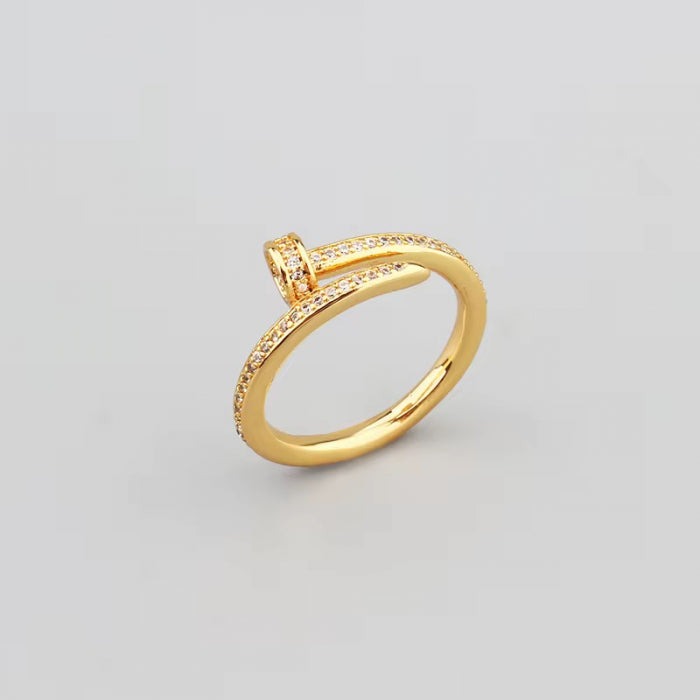 Set Bratara-Inel Gold Diamonds Nail