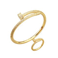 Set Bratara-Inel Gold Diamonds Nail