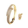 Set Bratara-Inel Gold Diamonds Nail