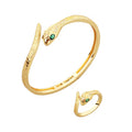 Set Bratara-Inel Gold Gatopardo Classic