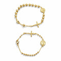 Set Bratari Cuplu Gold Rosary