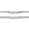 Set Bratari Cupluri Nume Partener Silver