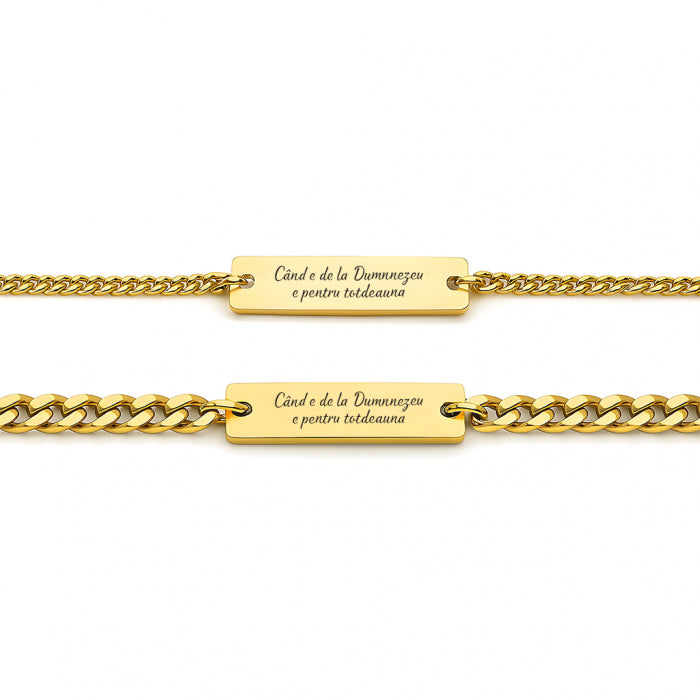 Set Bratari Cupluri Text Personalizat